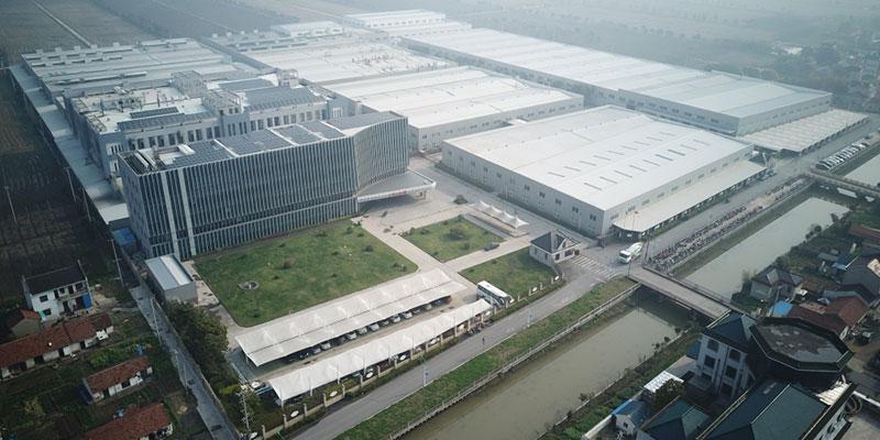 Vista exterior da fábrica